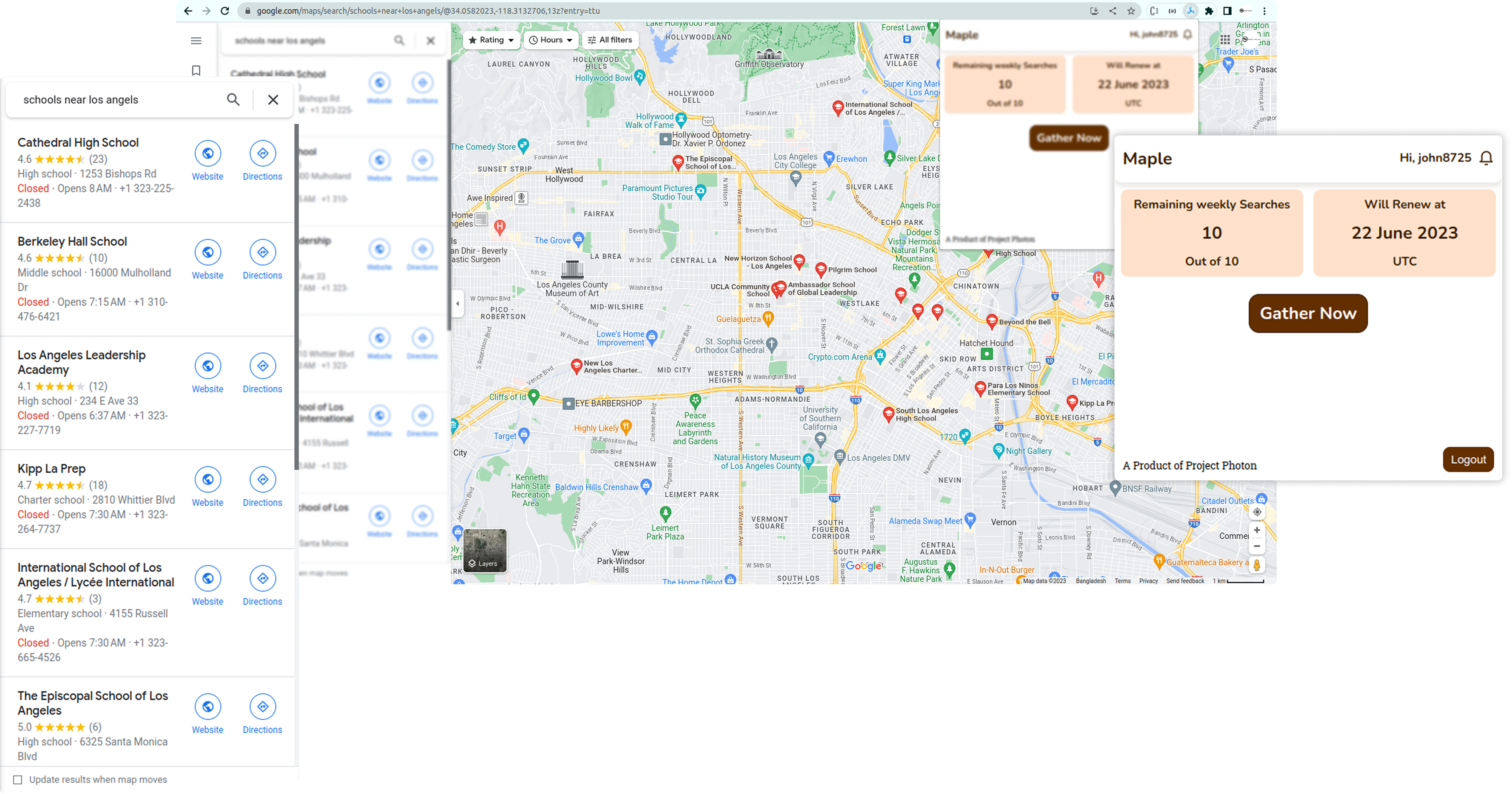 MAPLE - Chrome Extension for Leads